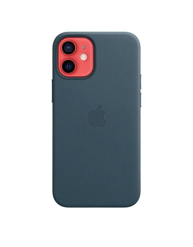 Apple Apple iPhone 12 Mini Leather Case with MagSafe - Baltic Blue