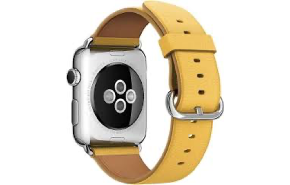 APPLE WATCH CLASSIC BUCKLE 316L STAINLESS STEEL BUCKLE 42MM - MARIGOLD LEATHER