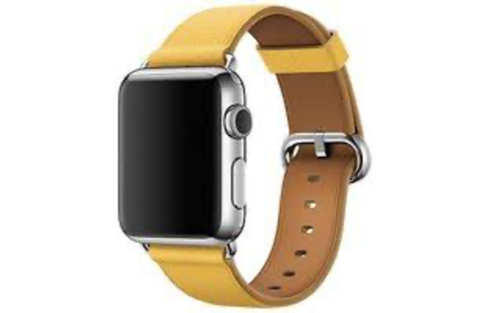 APPLE WATCH CLASSIC BUCKLE 316L STAINLESS STEEL BUCKLE 42MM - MARIGOLD LEATHER