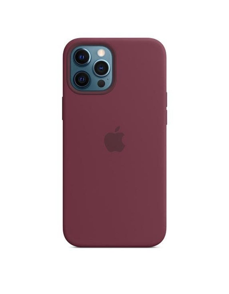 Apple Apple iPhone 12 Pro Max Silicone Case with MagSafe - Plum