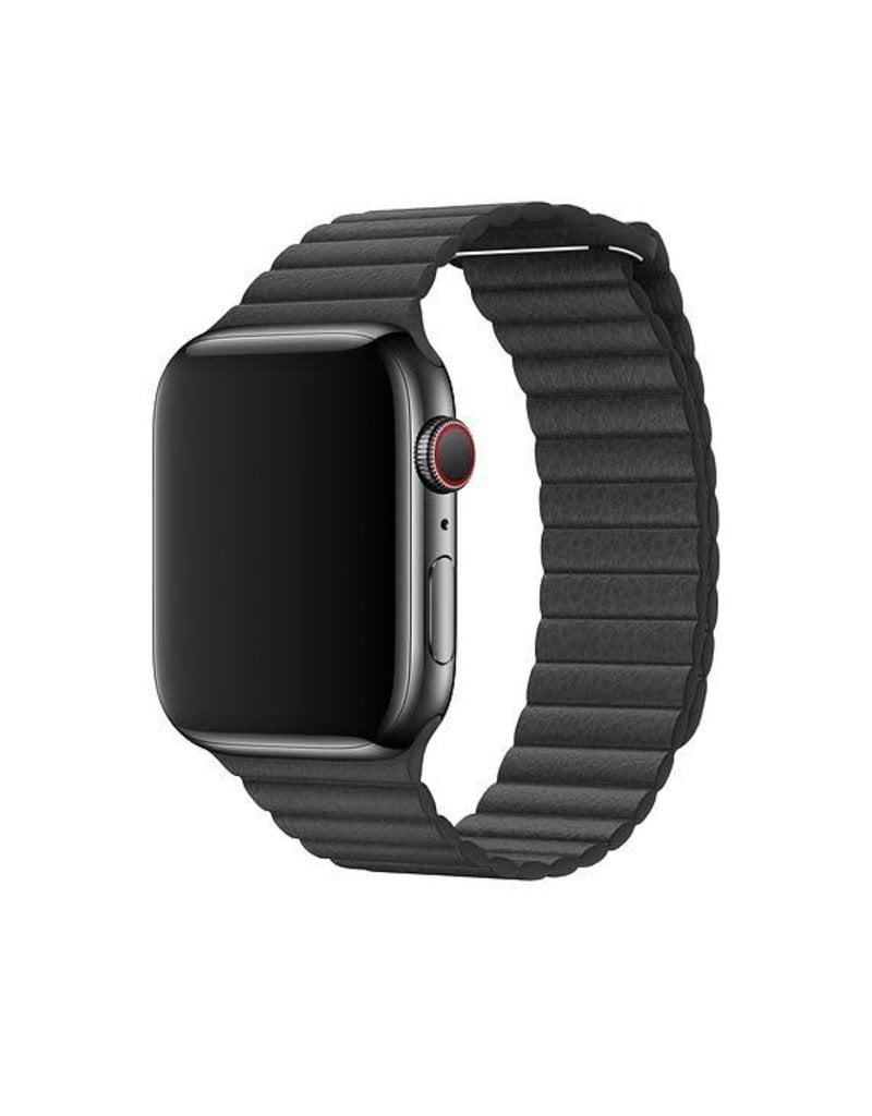 Apple Apple Watch Leather Loop Band Medium 42/44/45mm - Black