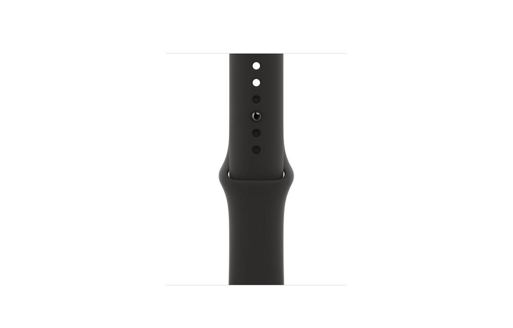 Apple Watch Series 6 GPS, 44mm Aluminum Case with Black Sport Band - Space Gray