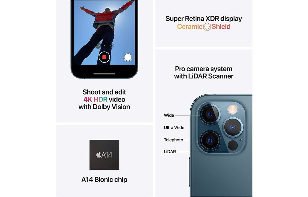Apple iPhone 12 Pro 128GB - Pacific Blue