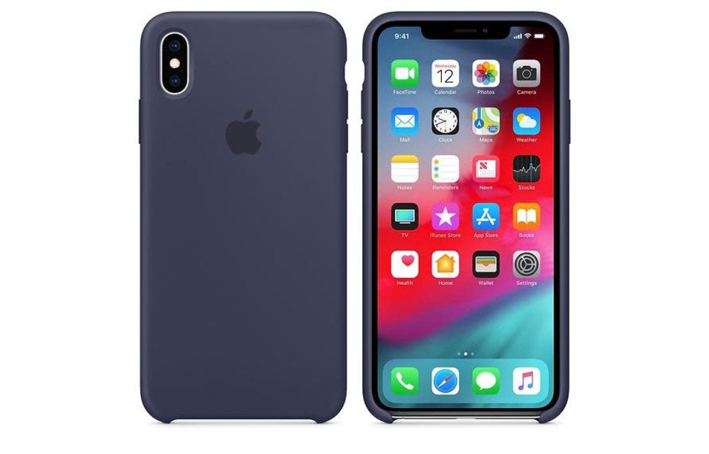 Apple iPhone Xs Max Silicone Case - Midnight Blue
