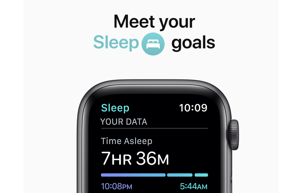 Apple Watch Series 6 GPS, 40mm Aluminum Case with Deep Navy Sport Band - Navy Blue