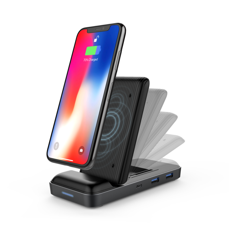 HyperDrive++ With 7.5W Wireless Charger USB-C Hub for MackBook