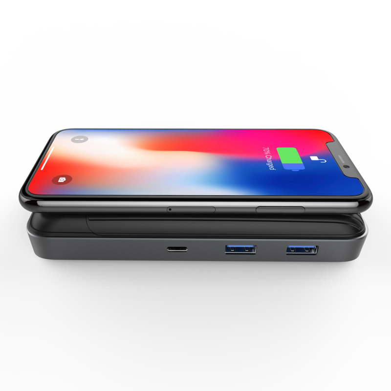 HyperDrive++ With 7.5W Wireless Charger USB-C Hub for MackBook