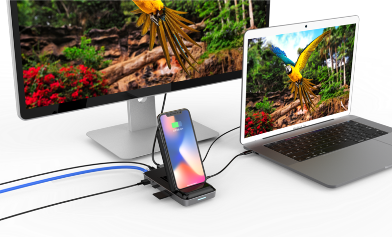 HyperDrive++ With 7.5W Wireless Charger USB-C Hub for MackBook