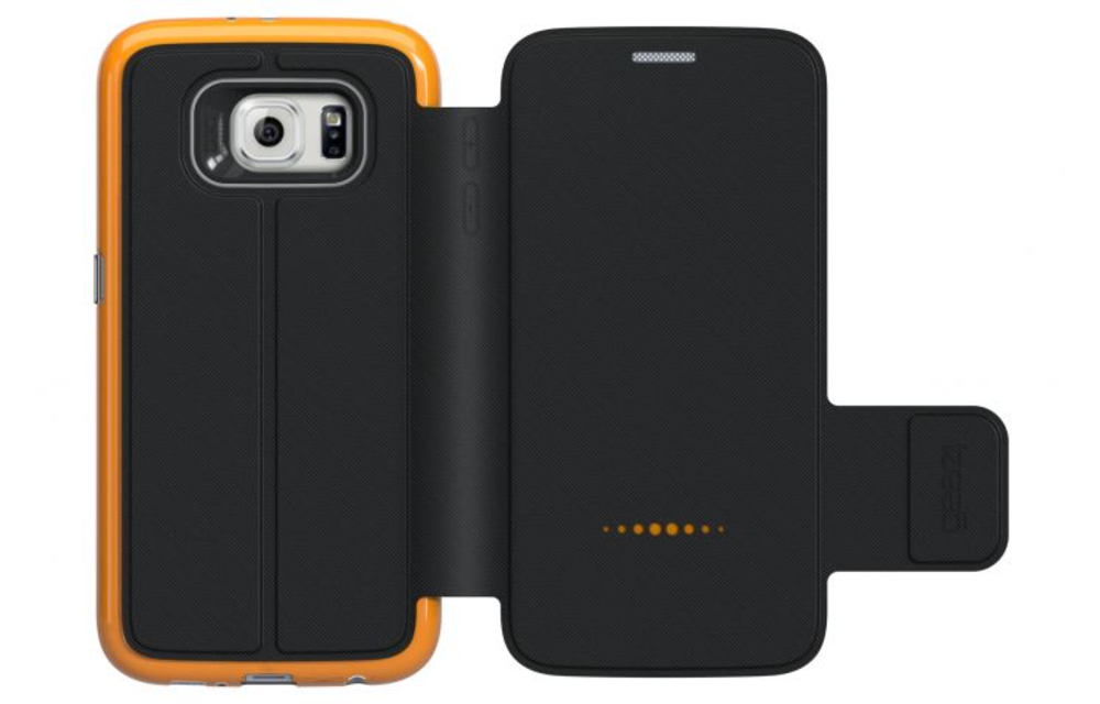 Gear4 Oxford With D30 Protection Book Case for Samsung S6 - Black