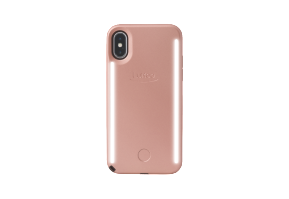 LuMee Duo Light Case for iPhone X/Xs - Rose