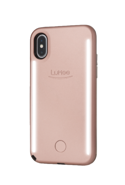 LuMee Duo Light Case for iPhone X/Xs - Rose