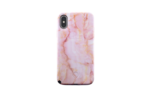 LuMee Selfie Light Case for Phone X/Xs - Pink Quartz