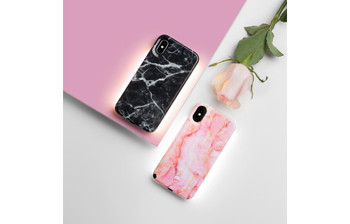 LuMee Selfie Light Case for Phone X/Xs - Pink Quartz