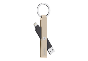 Belkin Mixit Lightning to USB Keychain - Gold