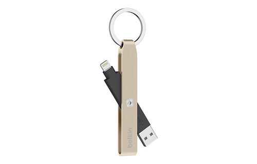Belkin Mixit Lightning to USB Keychain - Gold