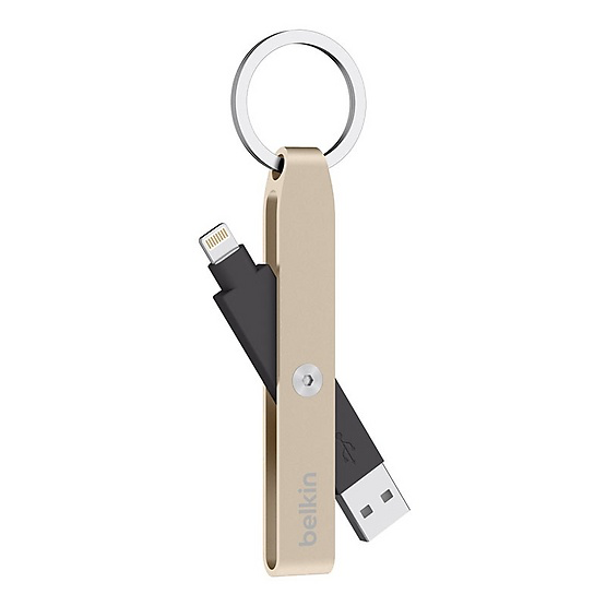 Belkin Mixit Lightning to USB Keychain - Gold