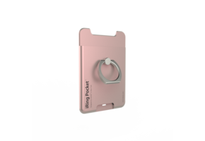 iRing Pocket Card Holder / Portable Stand - Rose Gold