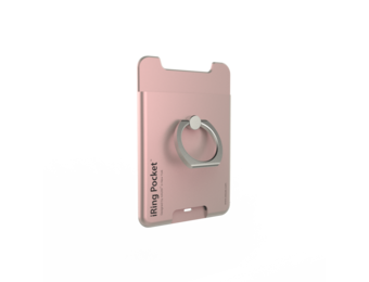 iRing Pocket Card Holder / Portable Stand - Rose Gold