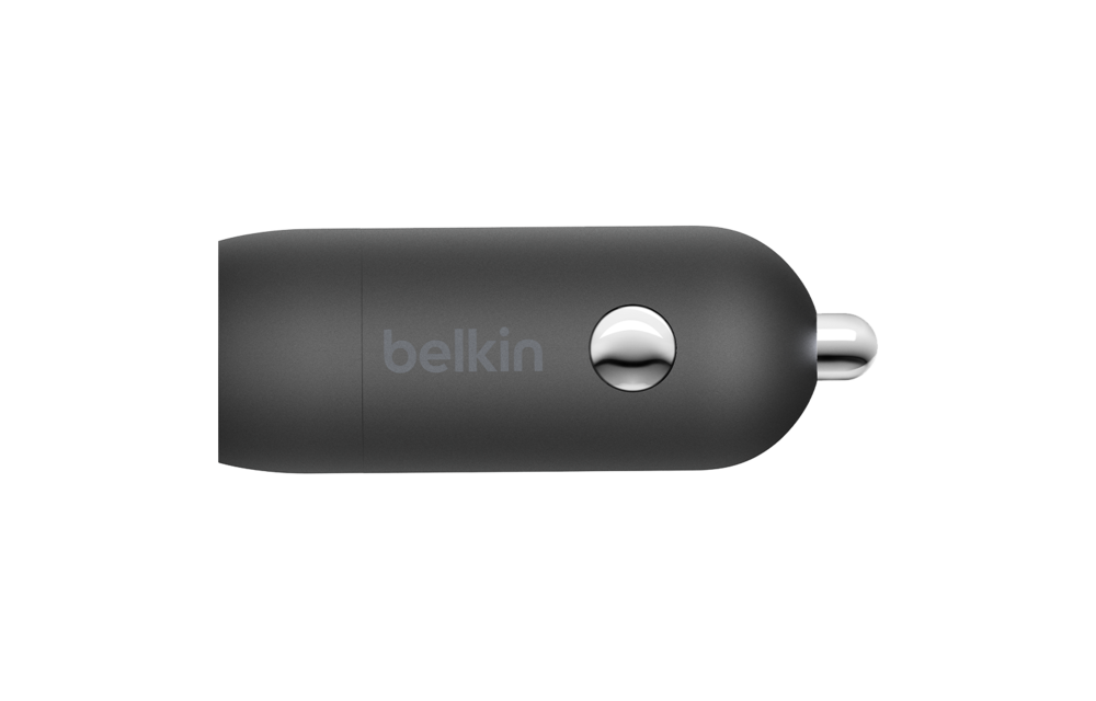 Belkin Boost Up Car Charger 18W/3.6A with Type C to Apple Lightning Cable 4ft - Black