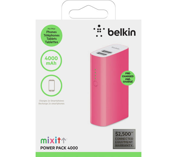 BELKIN MIXIT POWER PACK 4000mAh - PINK