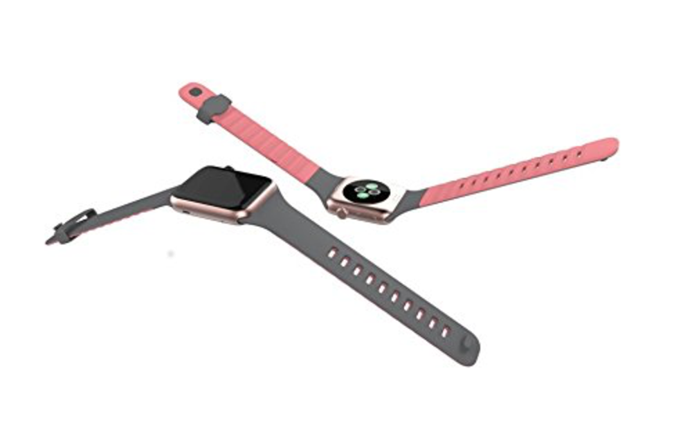 BELKIN APPLE WATCH 42/44/45/49MM SPORTS WRISTBAND - CARNATION (PINK AND GRAY)