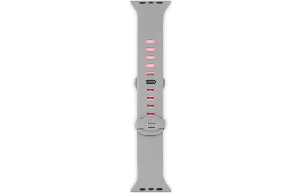 BELKIN APPLE WATCH 42/44/45/49MM SPORTS WRISTBAND - CARNATION (PINK AND GRAY)