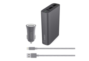 Belkin Mixit↑ Power Pack Car Kit + 6600mAh PowerBank - Space Gray