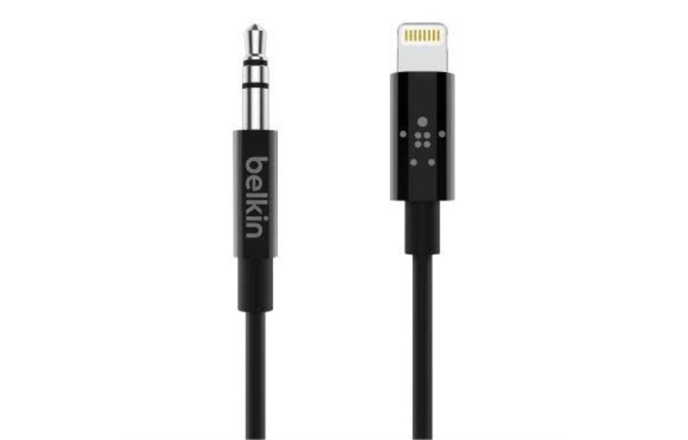Belkin Apple Lightning to 3.5mm Aux Cable 6ft/1.8m - Black