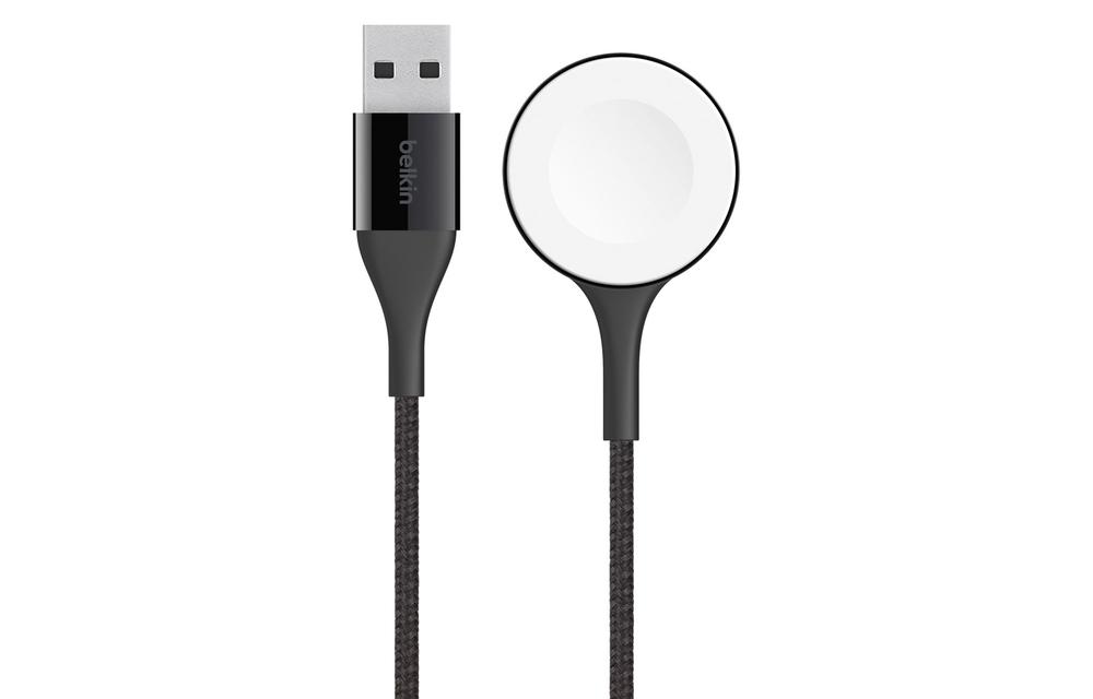 Belkin Mixit Duratek Apple Watch Charging Module USB Cable 4ft/1.2m - Black