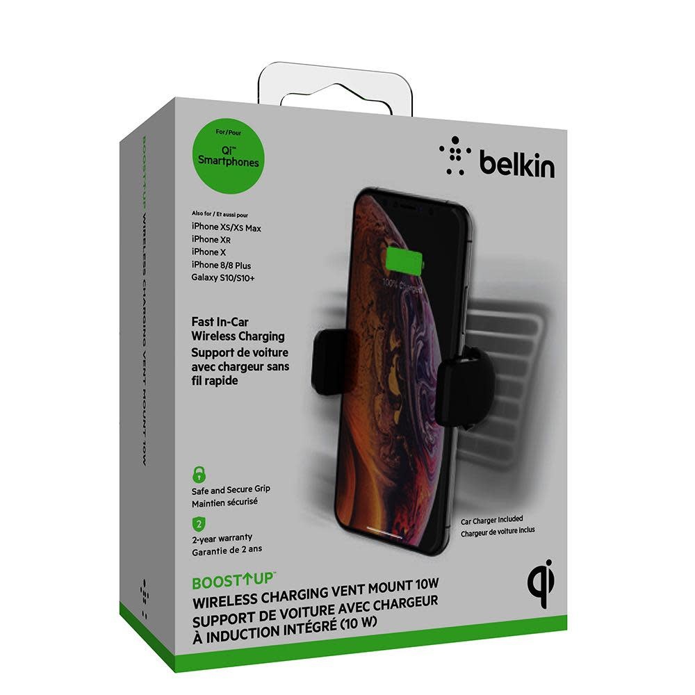 Belkin Boost Up Wireless Charging Vent Mount 10W - Black