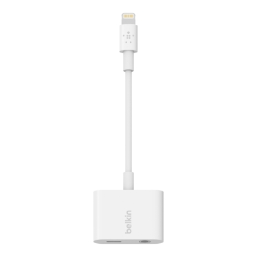 Belkin Rockstar 3.5mm Audio + Lightning Connector Charge Adapter