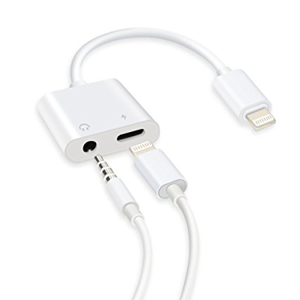 Belkin Rockstar 3.5mm Audio + Lightning Connector Charge Adapter
