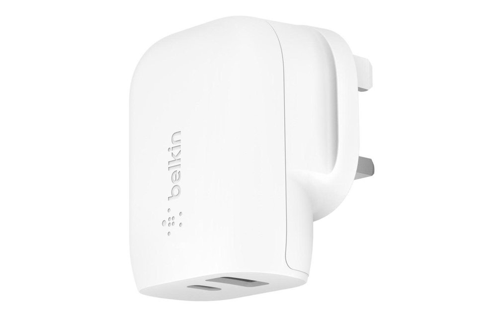 Belkin Boost Up Home Charger 2-Ports 30W (18W USB-C + 12W USB-A) - White