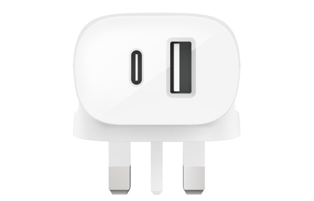 Belkin Boost Up Home Charger 2-Ports 30W (18W USB-C + 12W USB-A) - White
