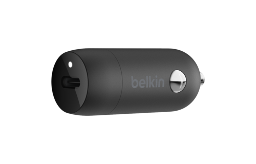 Belkin Boost Up Car Charger 20W PD + Type C to Apple Lightning Cable 4ft/1.2m - Black