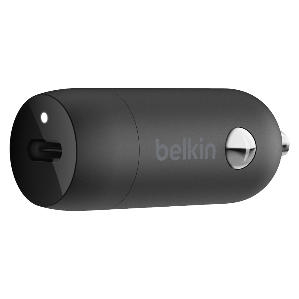 Belkin Boost Up Car Charger 20W PD + Type C to Apple Lightning Cable 4ft/1.2m - Black