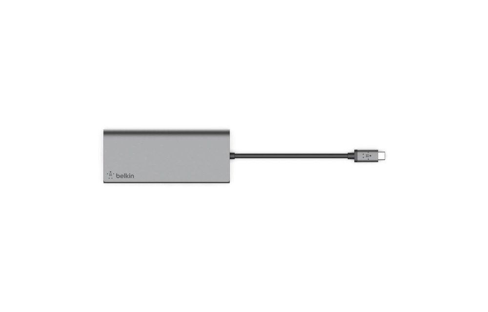 Belkin USB-C Multimedia Hub HDMI + Ethernet, POWER - Space Gray
