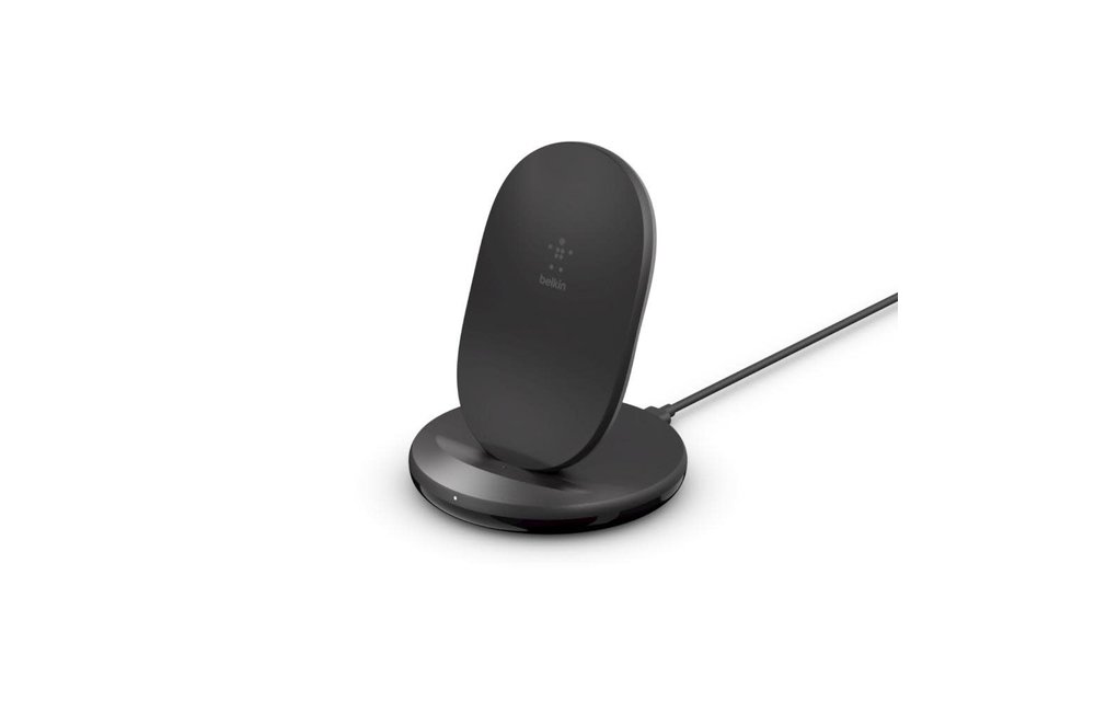 Belkin Boost Charge Wireless Charging Stand 15W and QC 3.0 Wall Charger 24W - Black