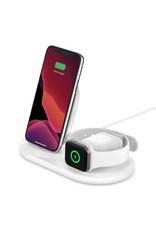 BELKIN Belkin Boot Charge 3-in-1 Wireless Charger for Apple Devices - White