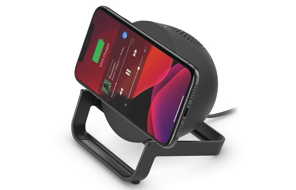 Belkin Boost Up Charge Wireless Charging Stand 10W with Bluetooth Speaker - Black