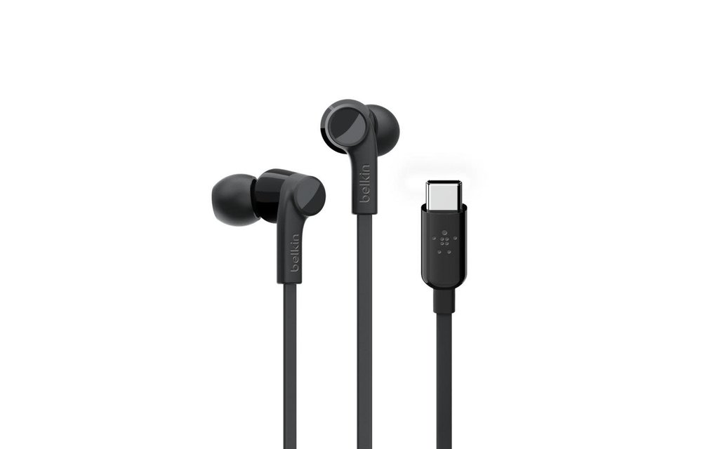 Belkin Rockstar In-Ear Headphones with USB-C Connector  - Black