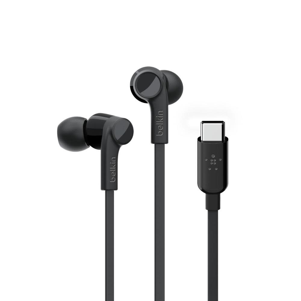Belkin Rockstar In-Ear Headphones with USB-C Connector  - Black