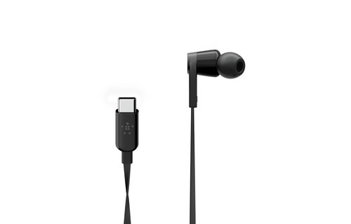 Belkin Rockstar In-Ear Headphones with USB-C Connector  - Black