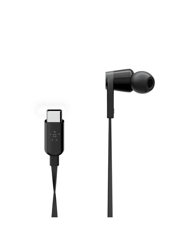 BELKIN Belkin Rockstar In-Ear Headphones with USB-C Connector  - Black