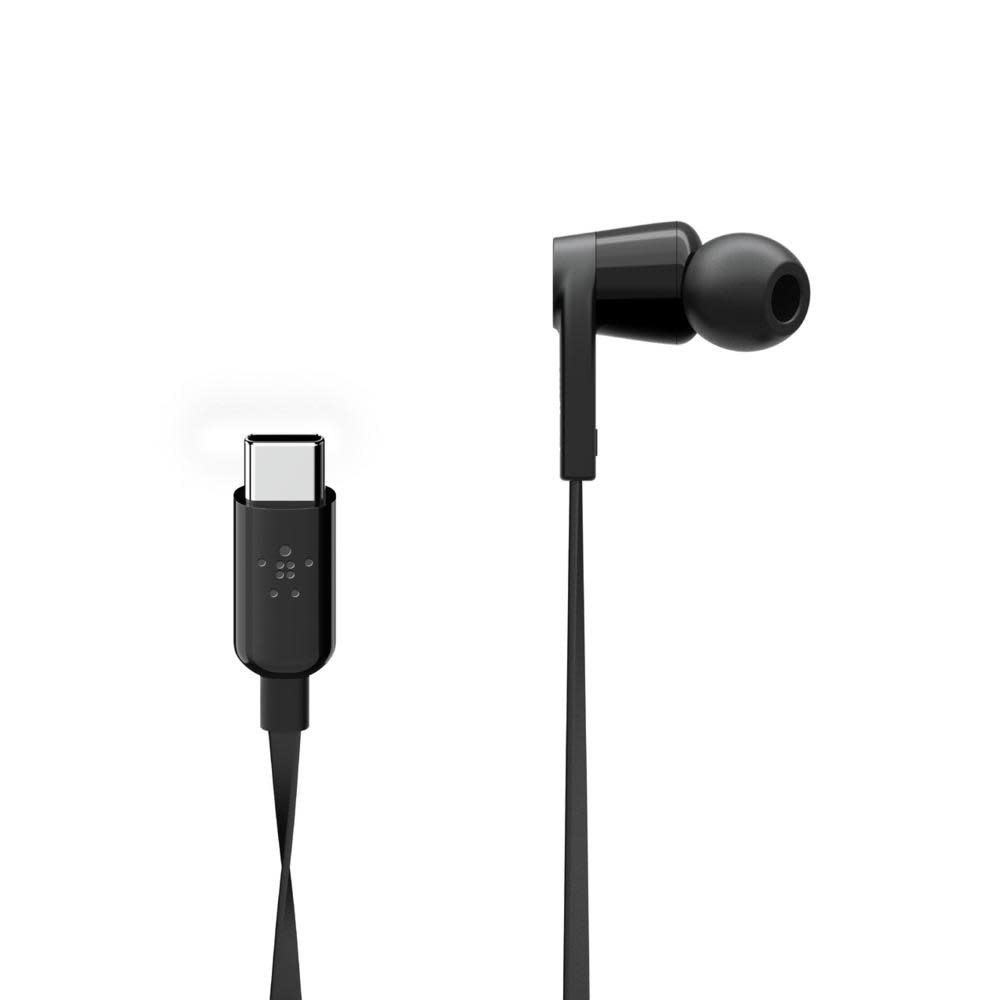 Belkin Rockstar In-Ear Headphones with USB-C Connector  - Black