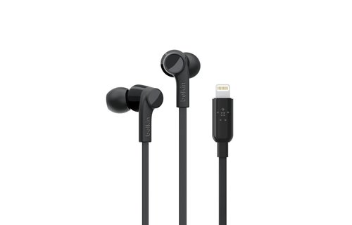 Belkin Rockstar In-Ear Headphones with Lightning Connector - Black