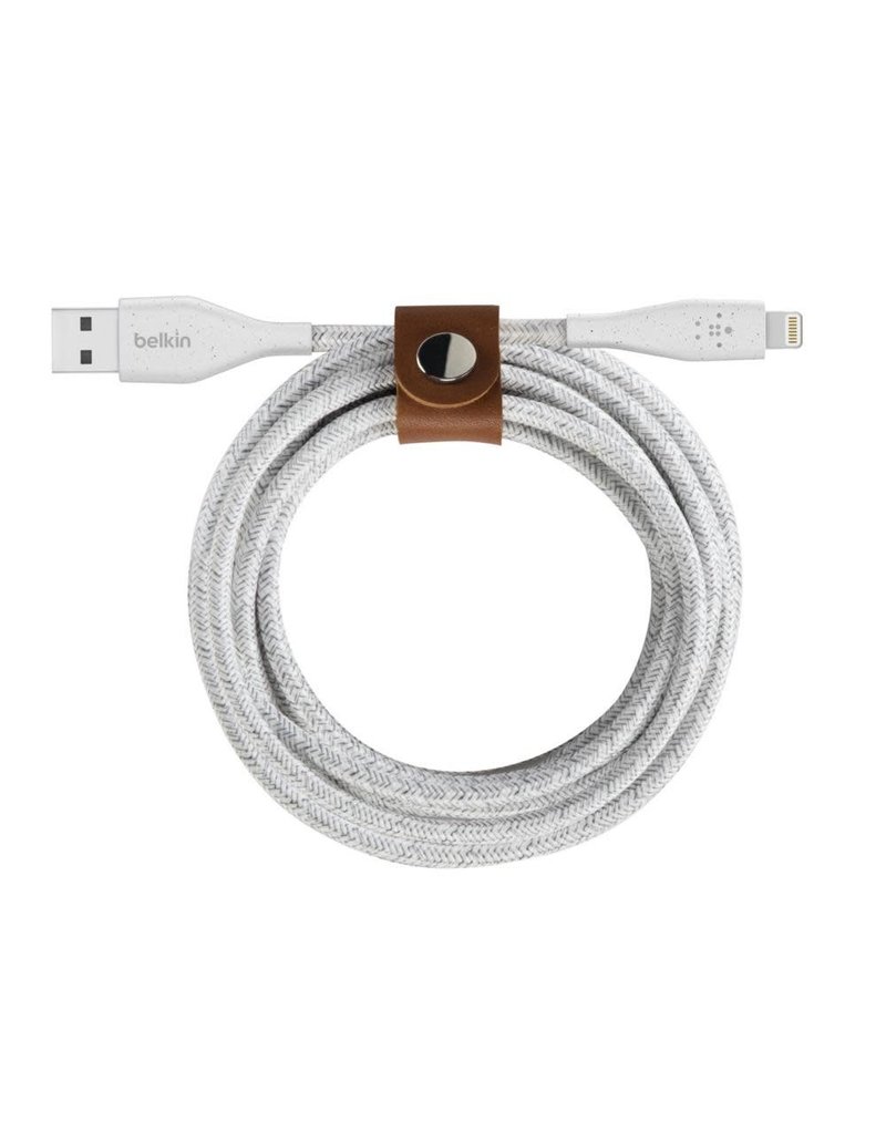 BELKIN Belkin Duratek Plus Lightning to USB-A cable 3M - White