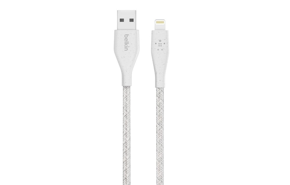 Belkin Duratek Plus Lightning to USB-A cable 3M - White