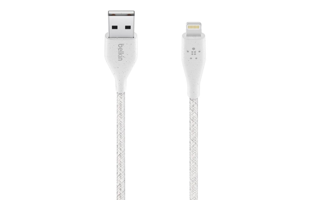 Belkin Duratek Plus Lightning to USB-A cable 3M - White