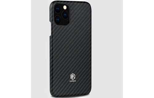 Evutec Karbon Value Thin Series 0.7mm Aramid Fiber Case for IPhone 11 Pro - Black